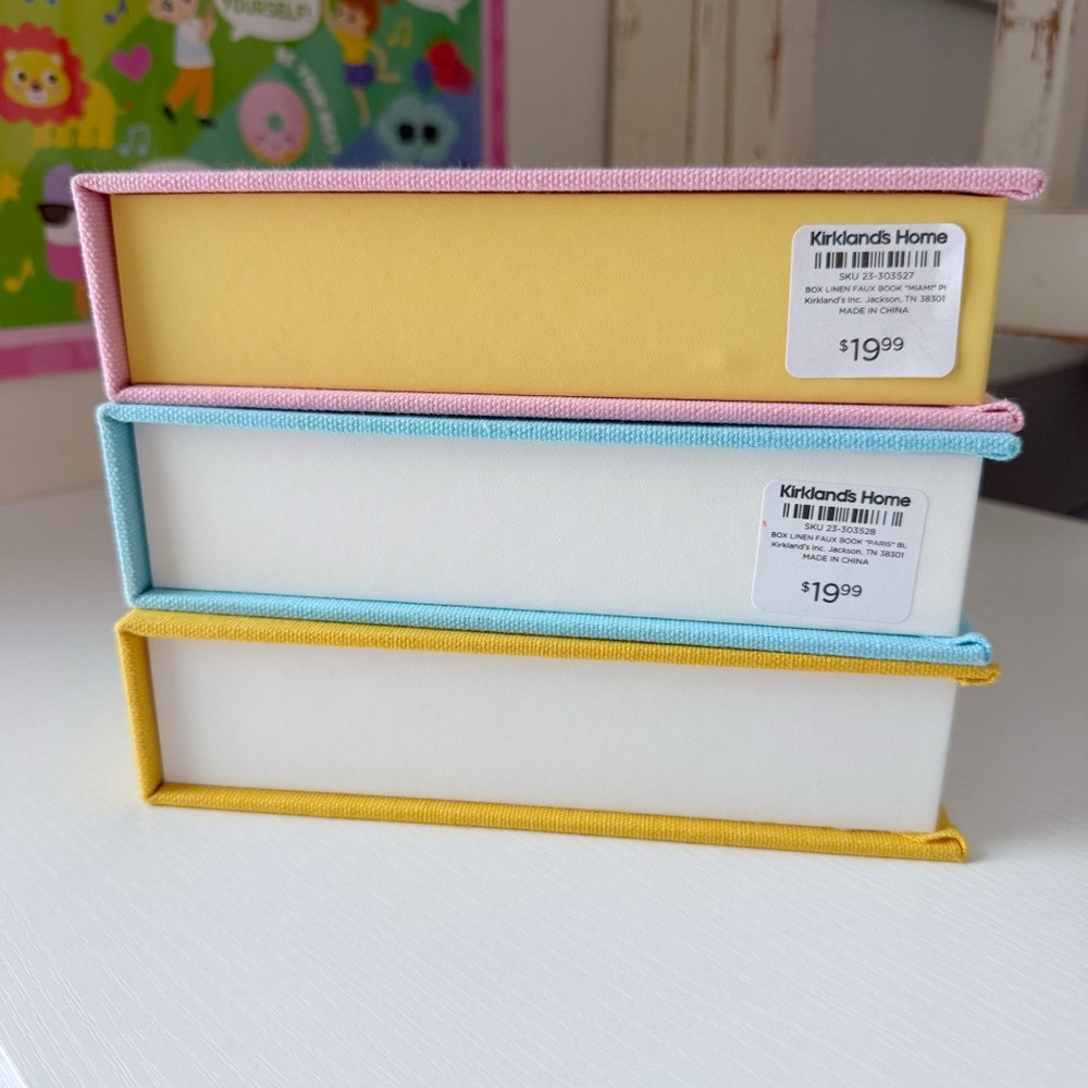 Kirkland’s Home | Decorative Travel Storage Hidden Book Boxes Paris Ibiza Miami - Picture 11 of 13